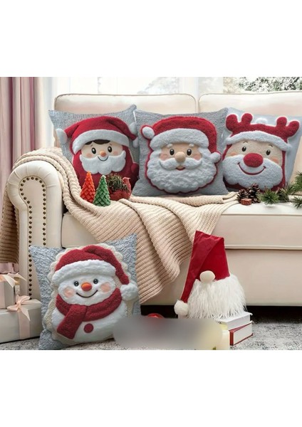 2'li Kabartma DESEN BASKILI Yılbaşı Konsept Kırlent fiyatları