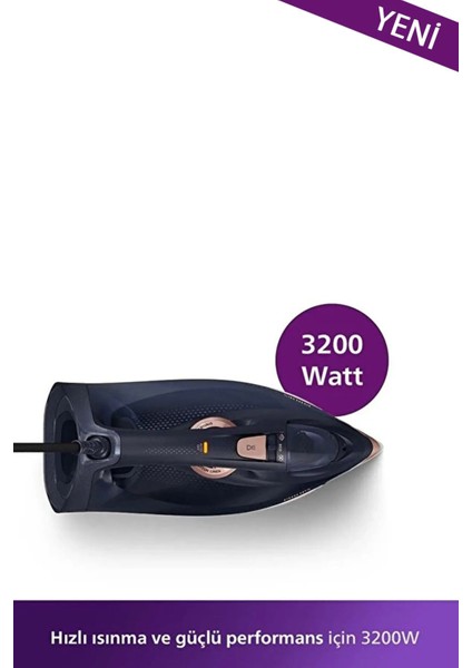 3200W Buharlı Ütü, Özel Tabanlı ve Şık Bej Renkli Yeni Seri