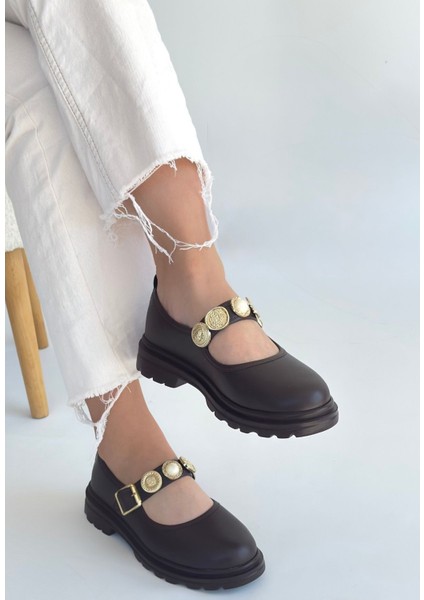 Okira Kahverengi Cilt Oxford Ayakkabı modelleri