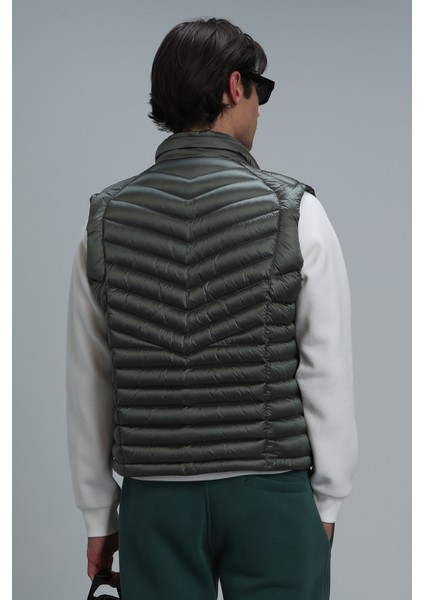 Axel Kaz Tüyü Erkek Yelek Siyah