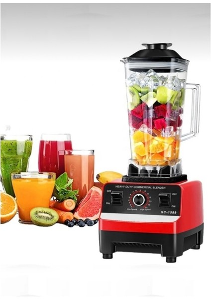 6500W Çok Fonksiyonlu Buz Kırma Meyve Sebze Öğütücü Blender Çok Renkli