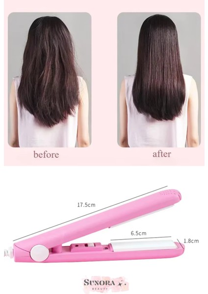 Mini Taşınabilir Seramik Uçlu Saç Düzleştirici, Seyahat ve Günlük Kullanım Için Ideal modelleri