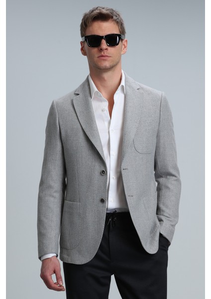 Gabrıel Spor Erkek Blazer Ceket Slim Fit Kahverengi