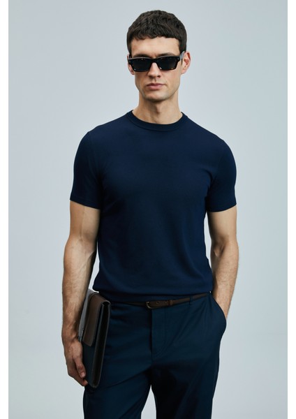 Tıno Erkek Modal Karışımlı Kazak Siyah