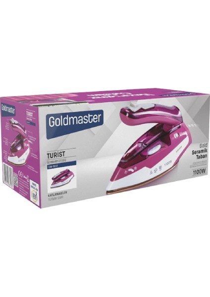 Kompakt Seramik Tabanlı Şok Buharlı Katlanabilir Seyahat Ütüsü, Pratik ve Kullanışlı