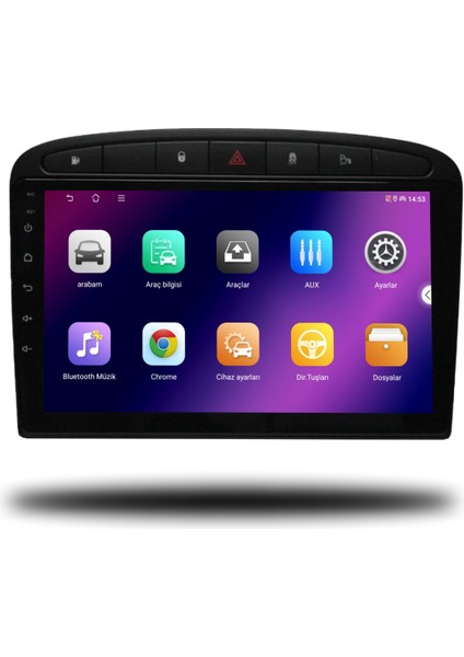 Carplayer Peugeot 308 2007-2013 Uyumlu Android Multimedya 4gb Ram 32GB Hafıza fiyatları