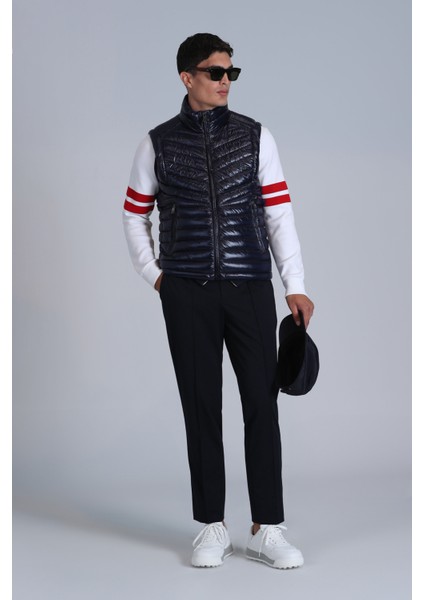 Axel Kaz Tüyü Erkek Yelek Siyah