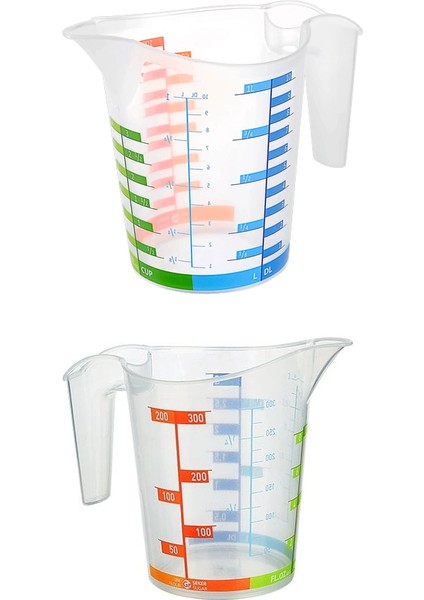 Ölçü Kabı Dereceli Renkli 1000 ml + 300 ml Set fırsatları