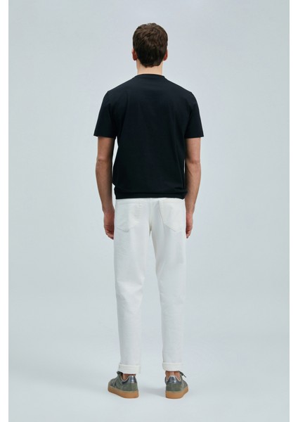 Justın Modern Grafik T- Shirt Siyah