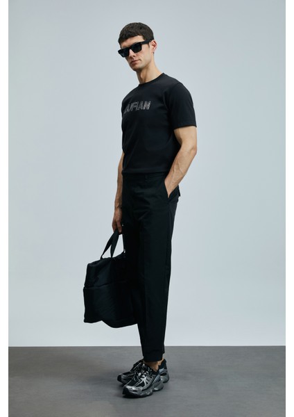 Thınk Modern Grafik T- Shirt Siyah