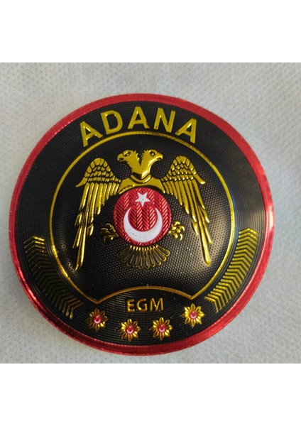 Adana Çevik Kuvvet Polis Arması 3D Plastik Tpu, Yeni Tip, Cırtlı, Standart Ölçü, 1.sınıf Kalite