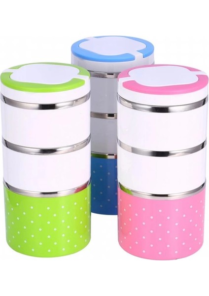 Yemek Termosu 3lü Tutacaklı Sefer Tası - Hiper 3 Katlı Yemek Termos modelleri