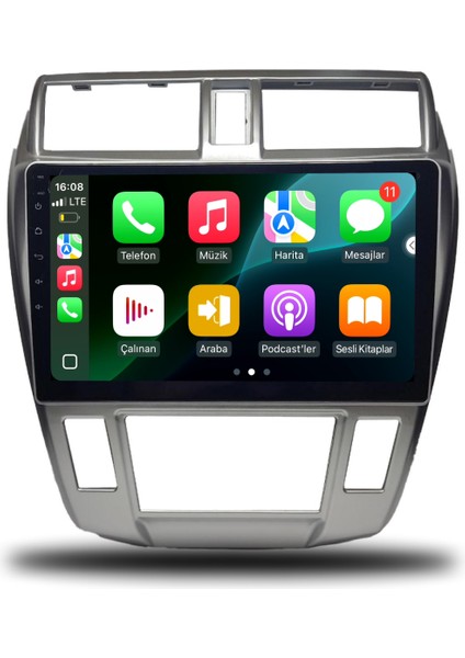 Carplayer Honda City 2009-2012 Dijital Klima Uyumlu Android Multimedya 8gb Ram 128GB Hafıza modelleri