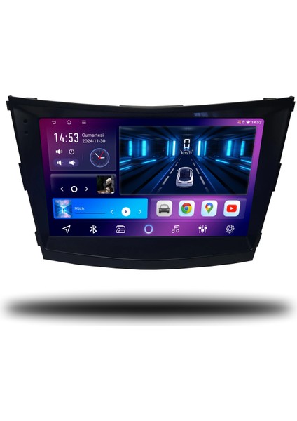 Carplayer Ssangyong Tivoli 2015-2019 Uyumlu Android Multimedya 4gb Ram 32GB Hafıza
