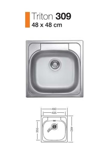 Triton 309 T.üstü Evye 48*48 cm fiyatları