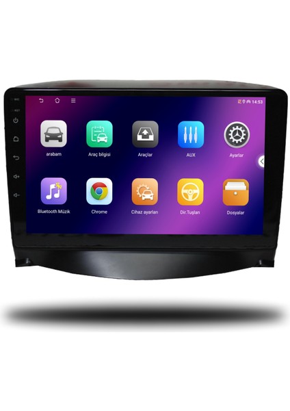 Carplayer Peugeot 206+ 2006-2012 Uyumlu Android Multimedya 8gb Ram 128GB Hafıza fiyatları