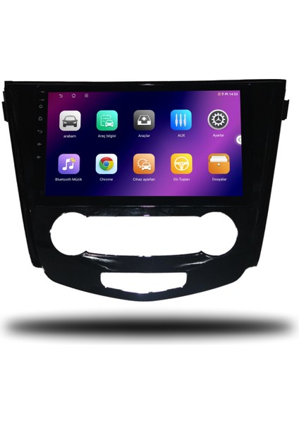 Carplayer Nissan Qashqai 2014-2021 Manuel Klima Uyumlu Android Multimedya 4gb Ram 32GB Hafıza fiyatları