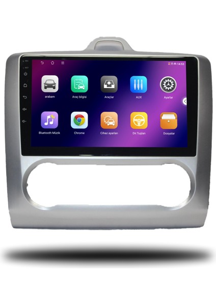 Carplayer Ford Focus 2 2007-2011 Dijital Klima Uyumlu Android Multimedya 6gb Ram 64GB Hafıza fiyatları