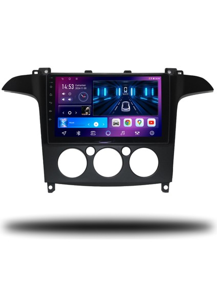 Carplayer Ford S-Max 2006-2014 Manuel Klima Uyumlu Android Multimedya 6gb Ram 64GB Hafıza