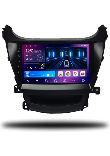 Carplayer Hyundai Elantra 2014 Uyumlu Android Multimedya 8gb Ram 128GB Hafıza