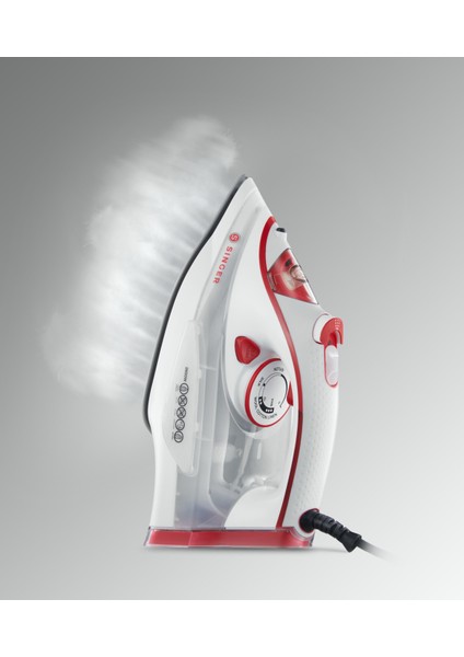 2600 W Buharlı Ütü, Beyaz, Kolay Kullanım ve Güçlü Performans