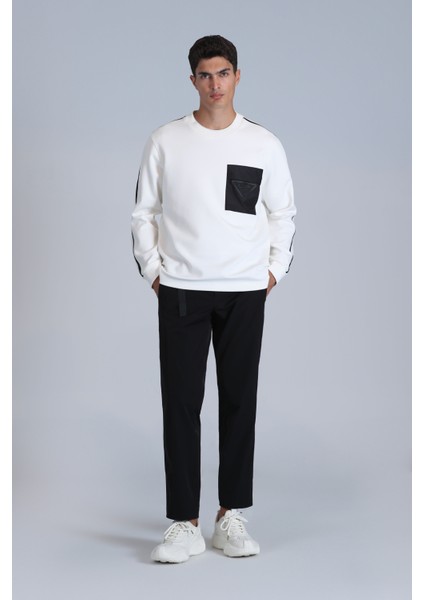 Techno Erkek Sweatshirt Siyah