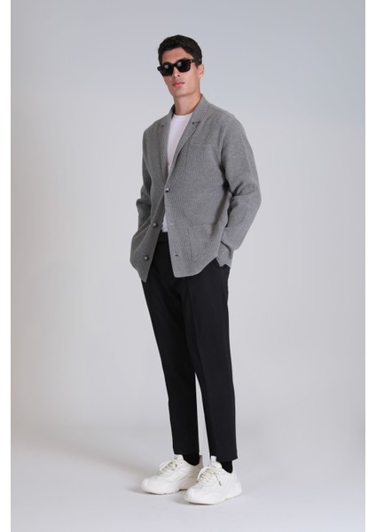 Lusi Spor Erkek Chino Pantolon Slim Fit Siyah