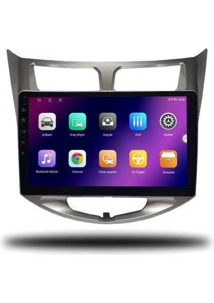 Carplayer Hyundai Accent Blue 2011-2019 Uyumlu Android Multimedya 8gb Ram 128GB Hafıza fiyatları