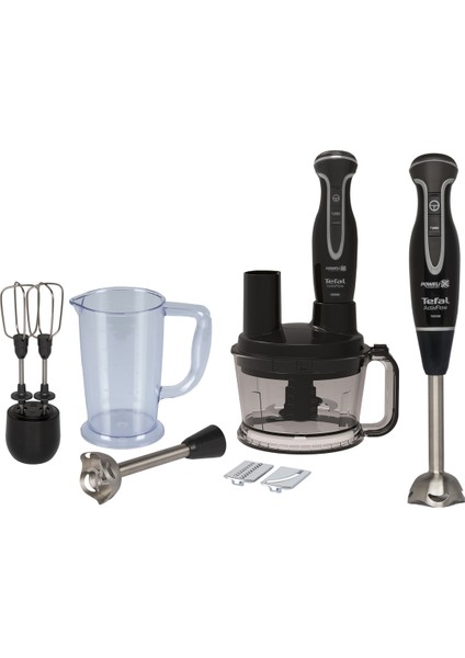 Siyah Powelix Activflow Turbo 1500W Blender Seti, Yüksek Performans ve Şık Tasarım