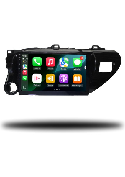 Carplayer Toyota Hilux 2016-2022 Uyumlu Android Multimedya 8gb Ram 128GB Hafıza modelleri