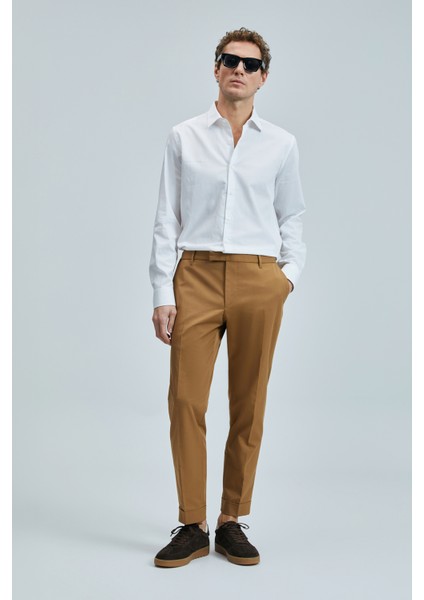 Luta Smart Erkek Chino Pantolon Comfort Fit Deve Tüyü