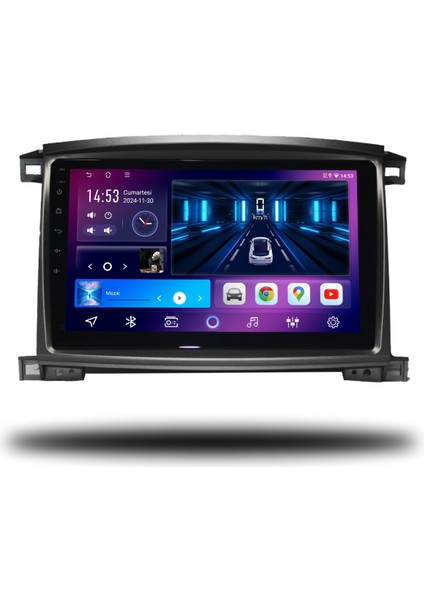 Carplayer Toyota Land Cruiser 2003-2007 Uyumlu Android Multimedya 8gb Ram 128GB Hafıza