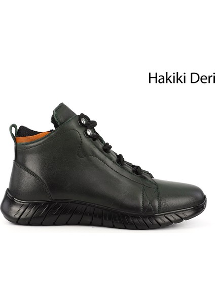 Erkek Fermuarlı Hakiki Deri Outdoor Bot