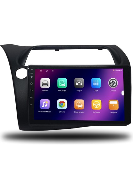 Carplayer Honda Civic Hb Euro 2007-2012 Uyumlu Android Multimedya 6gb Ram 64GB Hafıza fiyatları