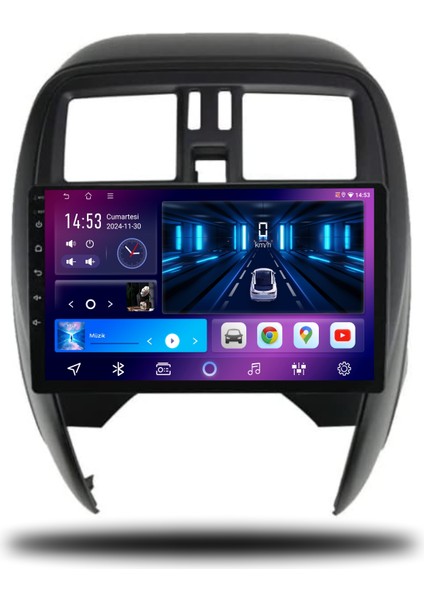 Caros Nissan Micra 2014-2018 Uyumlu Android Multimedya 4gb Ram 64GB Hafıza