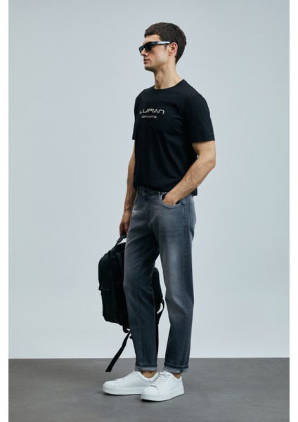 Alfıdo Smart Jean Erkek Pantolon Slim Fit Antrasit