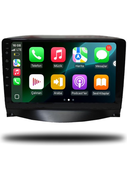 Caros Peugeot 206+ 2006-2012 Uyumlu Android Multimedya 4gb Ram 64GB Hafıza modelleri