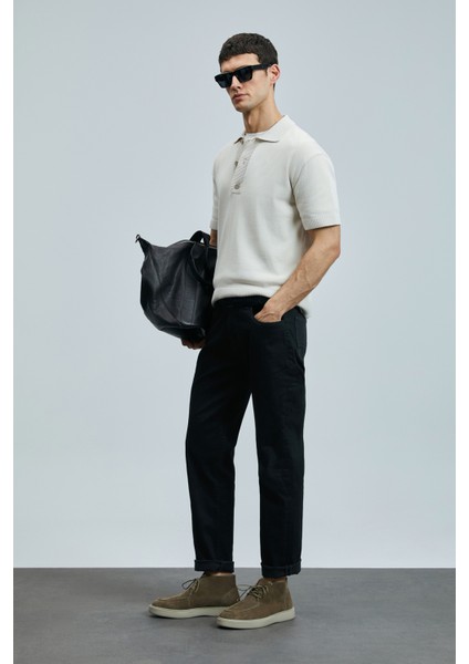 Jashua Smart Jean Erkek Pantolon Regular Fit Siyah