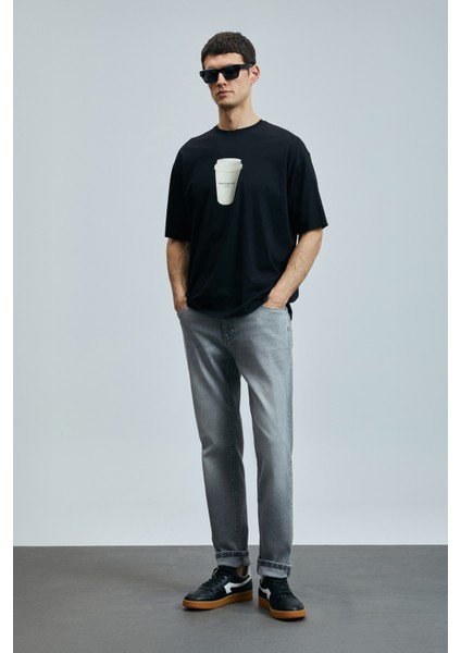 Zeno Smart Jean Erkek Pantolon Slim Fit Antrasit