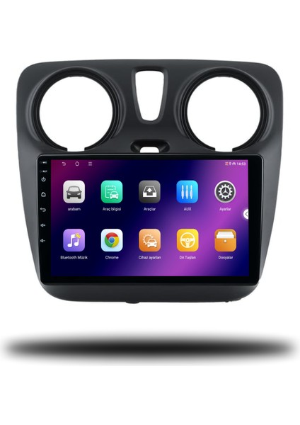 Carplayer Dacia Lodgy 2012-2022 Uyumlu Android Multimedya 8gb Ram 128GB Hafıza fiyatları