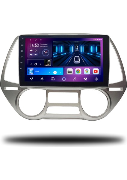 Carplayer Hyundai I20 2009-2011 Uyumlu Android Multimedya 8gb Ram 128GB Hafıza