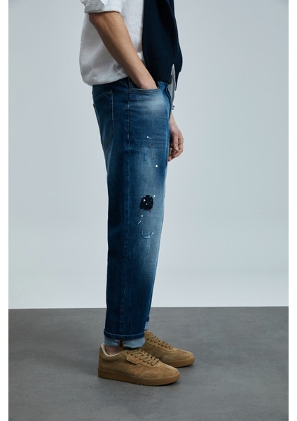 Salvator Smart Jean Erkek Pantolon Slim Fit Mavi