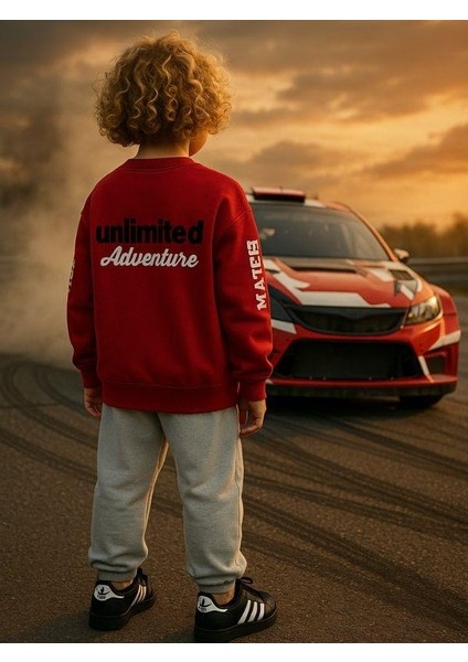 Erkek Çocuk Pamuklu Unlimited Yazılı Tasarım Sweatshirt fiyatları