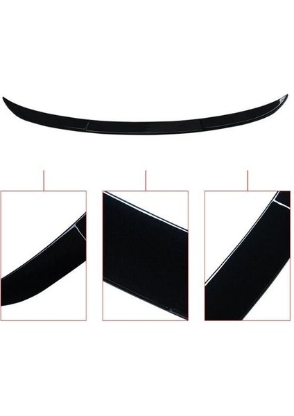 Honda Civic Fe1 Uyumlu Bagaj Üstü Anatomik Spoiler Piano Black 2022- modelleri