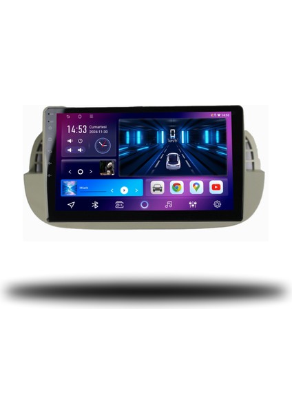 Carplayer Fiat 500C 2011-2015 Uyumlu Android Multimedya 8gb Ram 128GB Hafıza