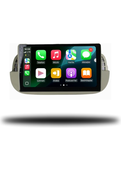 Carplayer Fiat 500C 2011-2015 Uyumlu Android Multimedya 8gb Ram 128GB Hafıza modelleri
