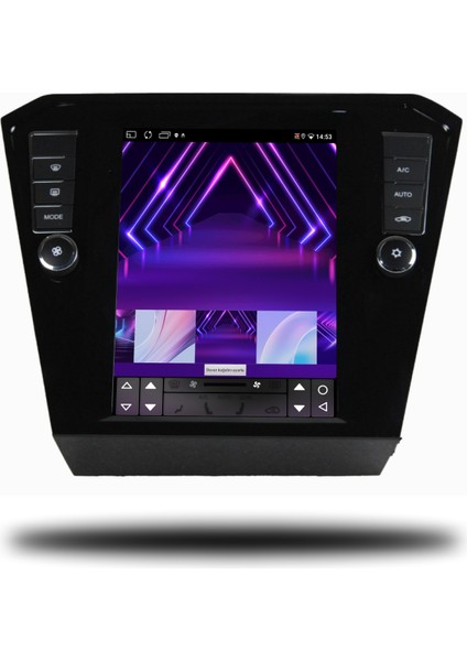 Carplayer Vw Passat B8 Tesla 2015-2022 Uyumlu Android Multimedya 6gb Ram 64GB Hafıza