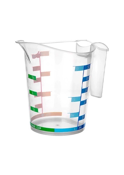 Ölçü Kabı Dereceli Renkli 1000 ml + 500 ml Set modelleri