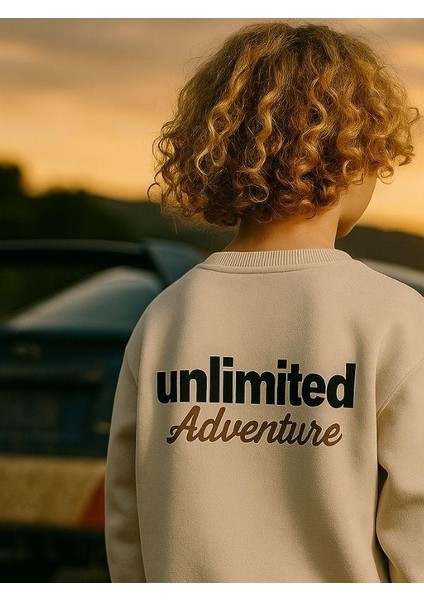 Erkek Çocuk Pamuklu Unlimited Yazılı Tasarım Sweatshirt indirimleri