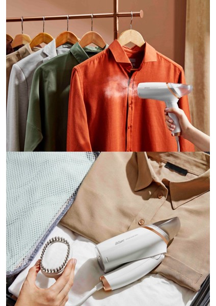 Pratik ve Hafif Katlanabilir Buharlı Dikey Ütü, 1000W, Beyaz Renkli Ev Kullanımı fiyatları